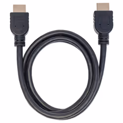 Manhattan HDMI Cable with Ethernet (CL3 rated, suitable for In-Wall use), 4K@60Hz (Premium High Speed), 1m, Male to Male, Black, Ultra HD 4k x 2k, In-Wall rated, Fully Shielded, Gold Plated Contacts, Lifetime Warranty, Polybag - Additional view 5