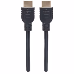 Manhattan HDMI Cable with Ethernet (CL3 rated, suitable for In-Wall use), 4K@60Hz (Premium High Speed), 2m, Male to Male, Black, Ultra HD 4k x 2k, In-Wall rated, Fully Shielded, Gold Plated Contacts, Lifetime Warranty, Polybag - Additional view 4