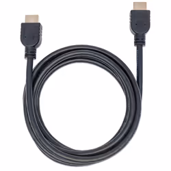 Manhattan HDMI Cable with Ethernet (CL3 rated, suitable for In-Wall use), 4K@60Hz (Premium High Speed), 2m, Male to Male, Black, Ultra HD 4k x 2k, In-Wall rated, Fully Shielded, Gold Plated Contacts, Lifetime Warranty, Polybag - Additional view 5