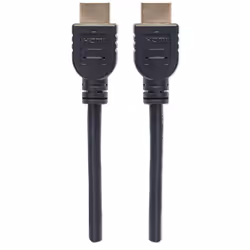 Manhattan HDMI Cable with Ethernet (CL3 rated, suitable for In-Wall use), 4K@60Hz (Premium High Speed), 3m, Male to Male, Black, Ultra HD 4k x 2k, In-Wall rated, Fully Shielded, Gold Plated Contacts, Lifetime Warranty, Polybag - Additional view 4