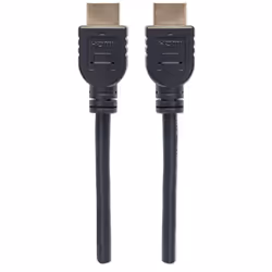 Manhattan HDMI Cable with Ethernet (CL3 rated, suitable for In-Wall use), 4K@60Hz (Premium High Speed), 5m, Male to Male, Black, Ultra HD 4k x 2k, In-Wall rated, Fully Shielded, Gold Plated Contacts, Lifetime Warranty, Polybag - Additional view 4