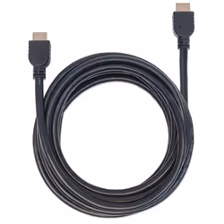 Manhattan HDMI Cable with Ethernet (CL3 rated, suitable for In-Wall use), 4K@60Hz (Premium High Speed), 5m, Male to Male, Black, Ultra HD 4k x 2k, In-Wall rated, Fully Shielded, Gold Plated Contacts, Lifetime Warranty, Polybag - Additional view 5