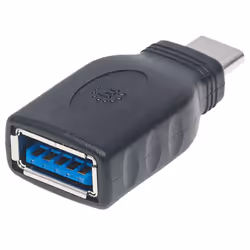 Manhattan USB-C to USB-A Adapter, Male to Female, 5 Gbps (USB 3.2 Gen1 aka USB 3.0), Equivalent to USB31CAADG, SuperSpeed USB, Black, Lifetime Warranty, Polybag - Additional view 4