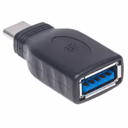 Manhattan USB-C to USB-A Adapter, Male to Female, 5 Gbps (USB 3.2 Gen1 aka USB 3.0), Equivalent to USB31CAADG, SuperSpeed USB, Black, Lifetime Warranty, Polybag - Additional view 5