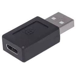 Manhattan USB-C to USB-A Adapter, Female to Male, 480 Mbps (USB 2.0), Hi-Speed USB, Black, Lifetime Warranty, Polybag - Additional view 4