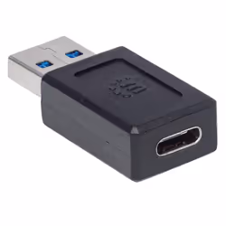Manhattan USB-C to USB-A Adapter, Female to Male, 10 Gbps (USB 3.2 Gen2 aka USB 3.1), SuperSpeed+ USB, Black, Lifetime Warranty, Polybag - Additional view 5