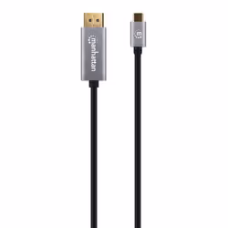 Manhattan USB-C to DisplayPort 1.4 Cable, 8K@60Hz, 2m, Male to Male, Black, Equivalent to CDP2DP146B (except 20cm longer), Three Year Warranty, Polybag - Additional view 4