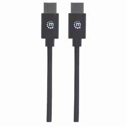 Manhattan USB-C to USB-C Cable, 3m, Male to Male, Black, 480 Mbps (USB 2.0), Equivalent to USB2CC3M, Hi-Speed USB, Lifetime Warranty, Polybag - Additional view 4
