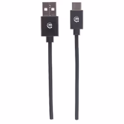 Manhattan USB-C to USB-A Cable, 2m, Male to Male, Black, 480 Mbps (USB 2.0), Equivalent to USB2AC2M, Hi-Speed USB, Lifetime Warranty, Polybag - Additional view 4