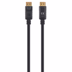 Manhattan DisplayPort 1.4 Cable, 8K@60hz, 2m, PVC Cable, Male to Male, Equivalent to DP14MM2M, With Latches, Fully Shielded, Black, Lifetime Warranty, Polybag - Additional view 4