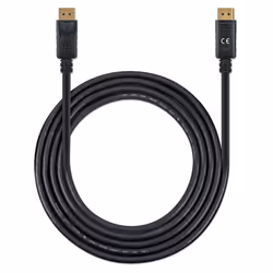 Manhattan DisplayPort 1.4 Cable, 8K@60hz, 2m, PVC Cable, Male to Male, Equivalent to DP14MM2M, With Latches, Fully Shielded, Black, Lifetime Warranty, Polybag - Additional view 5
