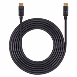 Manhattan DisplayPort 1.4 Cable, 8K@60hz, 3m, PVC Cable, Male to Male, Equivalent to DP14MM3M, With Latches, Fully Shielded, Black, Lifetime Warranty, Polybag - Additional view 5