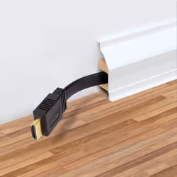 Manhattan HDMI Cable with Ethernet (Flat), 4K@60Hz (Premium High Speed), 10m, Male to Male, Black, Ultra HD 4k x 2k, Fully Shielded, Gold Plated Contacts, Lifetime Warranty, Polybag - Additional view 5