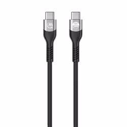 Manhattan USB-C to USB-C Cable (240W), 2m, Male to Male, Black, 480 Mbps (USB 2.0), Extended Power Range (EPR) charging up to 240W (Note additional USB-C 240W wall charger needed), Lifetime Warranty, Polybag - Additional view 4