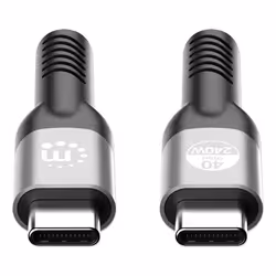 Manhattan USB-C Male to USB-C Male, 2 m (7 ft.), USB4 Gen 3x2, 8K@60Hz Single-Display / 4K@60Hz Dual-Display, Thunderbolt 4 Compatible, Power Delivery 3.1 Backward Compatible with 140/100/65 W, Black - Additional view 4