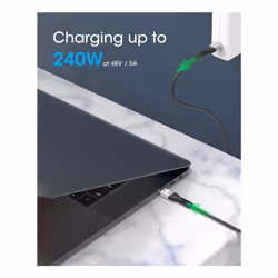 Manhattan USB-C Male to USB-C Male, 2 m (7 ft.), USB4 Gen 3x2, 8K@60Hz Single-Display / 4K@60Hz Dual-Display, Thunderbolt 4 Compatible, Power Delivery 3.1 Backward Compatible with 140/100/65 W, Black - Additional view 7