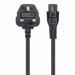 Manhattan Power Cord/Cable, UK 3-pin plug to C5 Female (cloverleaf/triangular), 1.8m, 16A, Lifetime Warranty - Additional view 4