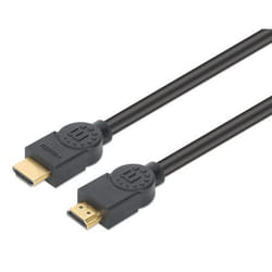 Manhattan HDMI 4K@60Hz Cable with Ethernet - CL3 rated, 10m, Suitable for In-Wall use, For ALL 4K & 1080p/HD uses - when upgrading now or have it ready for when you need it, Male to Male, Black, Ultra HD 4k x 2k, Lifetime Warranty, Premium High Speed