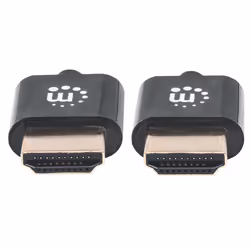 Manhattan HDMI Cable with Ethernet (Ultra Thin), 4K@60Hz (Premium High Speed), 3m, Male to Male, Black, Ultra HD 4k x 2k, Fully Shielded, Gold Plated Contacts, Lifetime Warranty, Polybag - Additional view 3