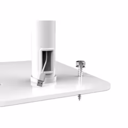 Manhattan Desktop Kiosk Stand (Anti theft) for Tablet and iPad, Universal, 360° Rotation, Tilt +20° to -110°, White, Lockable, Countertop Holder for 7.9" to 11" Tablets, Extendable clamps: height 200 to 246mm/width 129 to 181mm, Lifetime warranty - Additional view 5