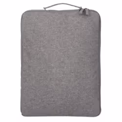 Manhattan Seattle Laptop Sleeve 15.6", Grey, Padded, Extra Soft Internal Cushioning, Main Compartment with double zips, Zippered Front Pocket, Carry Loop, Water Resistant and Durable, Notebook Slipcase, Three Year Warranty - Additional view 4