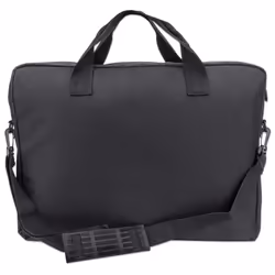 Manhattan London Laptop Bag 17.3", Top Loader, Black, LOW COST, Accessories Pocket, Shoulder Strap (removable), Notebook Case, Three Year Warranty - Additional view 4