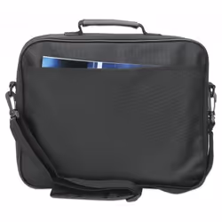 Manhattan Cambridge Laptop Bag 14.1", Clamshell Design, Black, LOW COST, Accessories Pocket, Document Compartment on Back, Shoulder Strap (removable), Equivalent to Targus CN313/CN414EU, Notebook Case, Three Year Warranty - Additional view 5