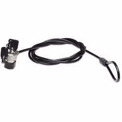 Manhattan Mobile Security Laptop Lock, Key Lock, 1.8m, Compatible with Kensington style locks, Strong Steel Cable (5mm thick) ...