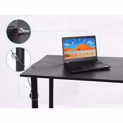 Manhattan Laptop Lock (Nano) with two keys, Compatible with Nano style locks, 1.5m cable, Anti theft, Strong steel cable - metal with clear PVC jacket, Notebook, Lifetime Warranty