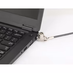 Manhattan Laptop Lock (Nano) with two keys, Compatible with Nano style locks, 1.5m cable, Anti theft, Strong steel cable - metal with clear PVC jacket, Notebook, Lifetime Warranty - Additional view 5