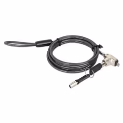 Manhattan Laptop Lock (Nano) with two keys, Compatible with Nano style locks, 1.5m cable, Anti theft, Strong steel cable - metal with clear PVC jacket, Notebook, Lifetime Warranty - Additional view 6
