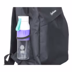Manhattan Knappack Backpack 14.1", Black, LOW COST, Lightweight, Internal Laptop Sleeve, Accessories Pocket, Padded Adjustable Shoulder Straps, Water Bottle Holder, Three Year Warranty - Additional view 4