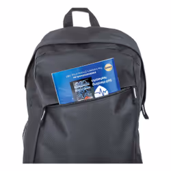 Manhattan Knappack Backpack 14.1", Black, LOW COST, Lightweight, Internal Laptop Sleeve, Accessories Pocket, Padded Adjustable Shoulder Straps, Water Bottle Holder, Three Year Warranty - Additional view 6