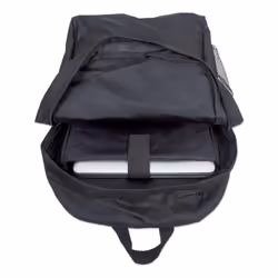 Manhattan Knappack Backpack 14.1", Black, LOW COST, Lightweight, Internal Laptop Sleeve, Accessories Pocket, Padded Adjustable Shoulder Straps, Water Bottle Holder, Three Year Warranty - Additional view 7