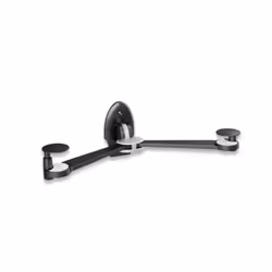 Manhattan Universal Folding A/V Wall Mount, Plastic Wall Mount with Adjustable Support Arms for Audio/Video Components, 3 kg, ...