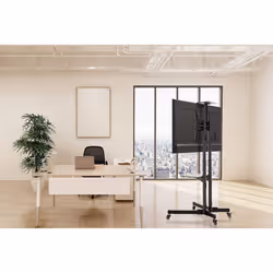 Manhattan TV & Monitor Mount, Trolley Stand, 1 screen, Screen Sizes: 37-65", Black, VESA 200x200 to 600x400mm, Max 40kg, LFD, Lifetime Warranty - Additional view 8