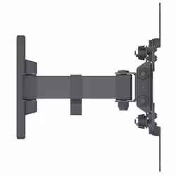 Manhattan TV & Monitor Mount, Wall, Tilt and Swivel, 1 screen, Screen Sizes: 13-42", Black, VESA 75x75 to 200x200mm, Max 20kg, Swivel with 2 pivots, Lifetime Warranty - Additional view 4