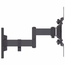 Manhattan TV & Monitor Mount, Wall, Full Motion, 1 screen, Screen Sizes: 13-42", Black, VESA 75x75 to 200x200mm, Max 20kg, Tilt & Swivel with 3 Pivots, Lifetime Warranty - Additional view 4