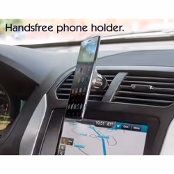 Manhattan Magnetic Car Air-Vent Phone Mount, Adjustable Clip-on, Quick Attach and Release, Non-Skid Pad, Black, Lifetime Warranty, Boxed - Additional view 6