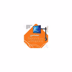Manhattan Desk Mount for TV & Monitors (Full Motion), For screens 13" to 27", Clamp fitting to desk, VESA compatability: 75x75mm and 100x100mm - check the dimensions of the four mounting holes on back of screen to ensure it fits, Max 8kg, Bracket, Lifetime Warranty - Additional view 5