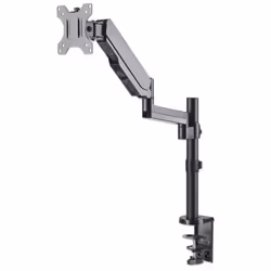 Manhattan TV & Monitor Mount, Desk, Full Motion (Gas Spring), 1 screen, Screen Sizes: 10-27", Black, Clamp or Grommet Assembly,VESA 75x75 to 100x100mm, Max 8kg, Lifetime Warranty - Additional view 4