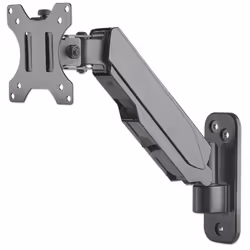 Manhattan TV & Monitor Mount, Wall, Spring Arm, 1 screen, Screen Sizes: 17-32", Black, VESA 75x75 to 100x100mm, Max 8kg, Height Adjustable Swivel Arm (2 pivots), Lifetime Warranty - Additional view 5