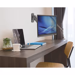 Manhattan TV & Monitor Mount, Wall, Spring Arm, 1 screen, Screen Sizes: 17-32", Black, VESA 75x75 to 100x100mm, Max 8kg, Height Adjustable Swivel Arm (2 pivots), Lifetime Warranty - Additional view 7