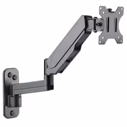 Manhattan TV & Monitor Mount, Wall, Spring Arm, 1 screen, Screen Sizes: 17-32", Black, VESA 75x75 to 100x100mm, Max 8kg, Height Adjustable Swivel Arm (3 pivots), Lifetime Warranty - Additional view 6