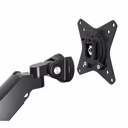 Manhattan TV & Monitor Mount with built-in Dock/Hub, Desk, Full Motion (Gas Spring), 2 screens (to 27"), Ports (x7): Ethernet, HDMI (x2), USB-A (x3) and USB-C, Power Delivery (100W) to USB-C Port (Separate USB-C wall charger/cable needed),Dual Screen,VESA 100x100mm - Additional view 4