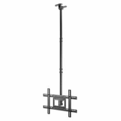 Manhattan TV & Monitor Mount - Ceiling, Screen Sizes: 37-65", Height: 70-157 cm, Black, VESA 200x200 to 600x400mm, Max 50kg, LFD, Lifetime Warranty