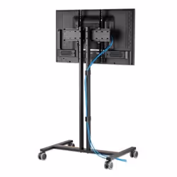 Manhattan TV & Monitor Mount, Trolley Stand (Compact), 1 screen, Screen Sizes: 34-55", Silver, VESA 200x200 to 400x400mm, Max 35kg, Height-adjustable to four levels: 862, 916, 970 and 1024mm, LFD, Lifetime Warranty - Additional view 5
