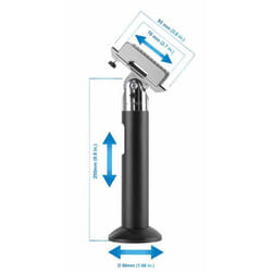Manhattan 462242 holder Active holder Terminal Black, Silver