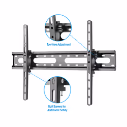 Manhattan TV & Monitor Mount, Wall, Tilt, Screen Sizes: 37-65", Black, VESA 200x200 to 600x400mm, Max 45kg, LFD, Lifetime Warranty - Additional view 7