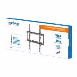 Manhattan TV & Monitor Mount, Wall, Fixed, 1 screen, Screen Sizes: 32-55", Black, VESA 200x200 to 400x400mm, Max 40kg, LFD, Lifetime Warranty - Additional view 5